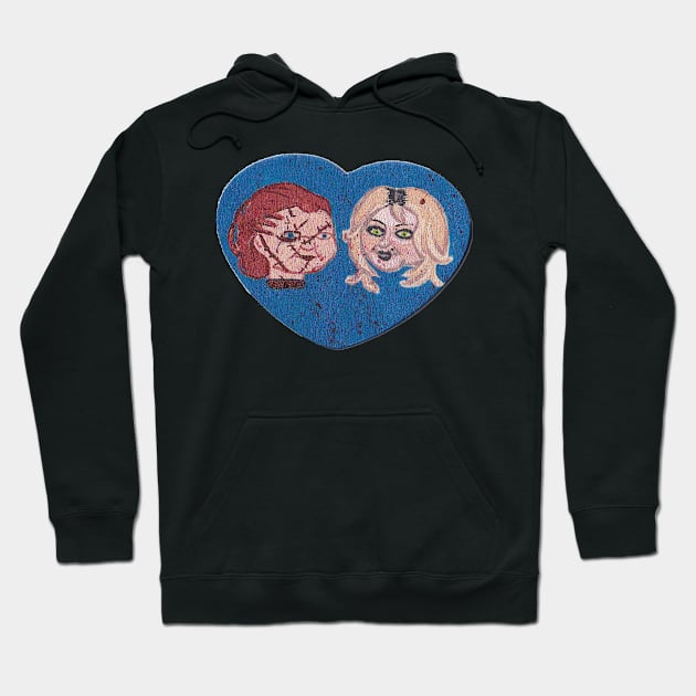 True Love- Chucky and Tiffany Hoodie by tesiamarieart